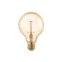 Abbildung von EGLO E27 LED Lampe dimmbar in Stufen, Retro Glühbirne zum Dimmen mit Lichtschalter, 4,5 Watt, Amber Vintage Leuchtmittel warmweiß, 2200k, Edison Glühlampe G80, Ø 8 cm