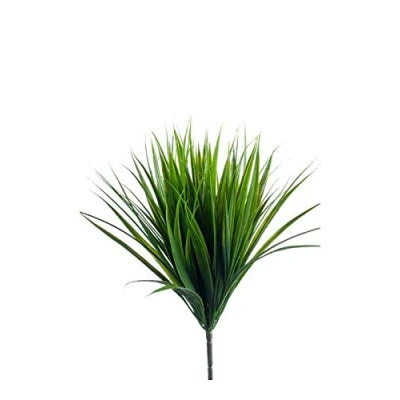 Abbildung von artplants.de Künstliches Schilfgras auf Steckstab, grün, 35cm Kunstgras Kunstpflanze Kunststoff Gras