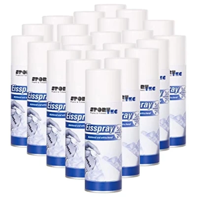 Abbildung von Sport Tec Eisspray, Kältespray, Kühlspray, Erste Hilfe Spray bei Sportverletzungen, Schmerzen und Schwellungen 200ml