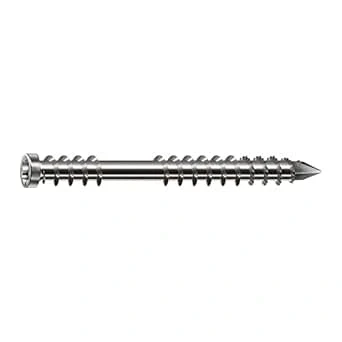 Abbildung von SPAX Terrassenschraube, 5 x 60 mm, 180 Stück, Fixiergewinde, Zylinderkopf, T STAR plus T25, CUT Spitze, Edelstahl Rostfrei A2 8000000276606