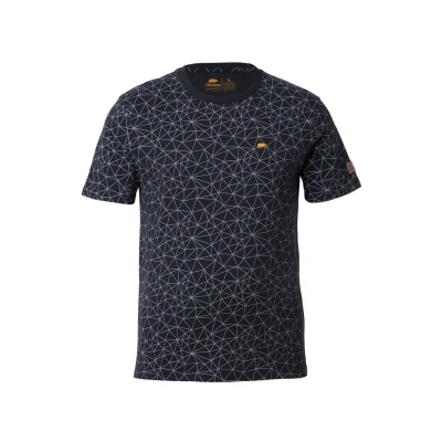 Abbildung von Forsberg Polygonmuster Tshirt print, Herren, Größe: Medium, Schwarz