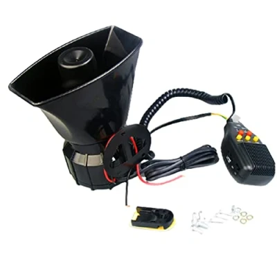 Abbildung von YIYIDA Autohupe Car Horn Sirenenlautsprecher Elektrische Hupe Autoaufnahme 100W 130DB Autosirene Fahrzeughupe mit Aufnahmefunktion Hornsirene Air für 12V Auto LKW Boot ect