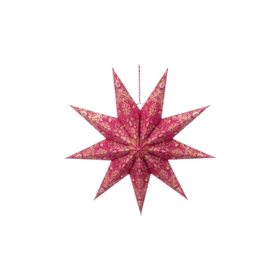 Abbildung von PIP STUDIO Christmas Star Paper Overall Print Red 60 cm