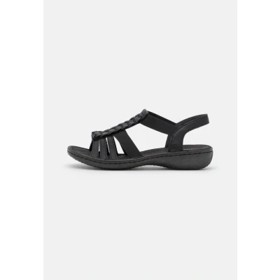Abbildung von Rieker Riemensandalette, Damen, Größe: 41, Schwarz Schuhe