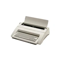 Abbildung von OLYMPIA OFFICE Schreibmaschine Carrera de Luxe, Elektronische Schreibmaschine, Büro, Typenrad, weiß