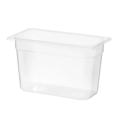 Abbildung von HENDI Gastronormbehälter, Temperaturbeständig von 40 bis 80C, Skalierung, Geruchs und geschmackneutral, 7,8L, Polypropylen, GN 1/3, 325x176x(H)200mm, Transparent