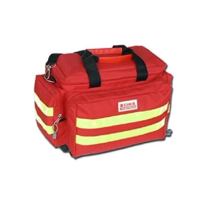 Abbildung von GIMA Emergency Smart Bag, Rot Farbe, Polyester, leere, Trauma, Rettungsdienst, ärztliche, Erste Hilfe, Krankenpfleger, Mehrtaschenbeutel für Sanitäter, 45x28x28 cm