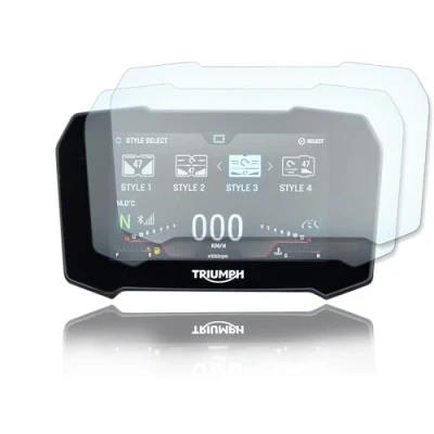 Abbildung von Displayschutzfolie Tacho Schutzfolie geeignet für Triumph Tiger 900 GT/Rally 2020+ Clear