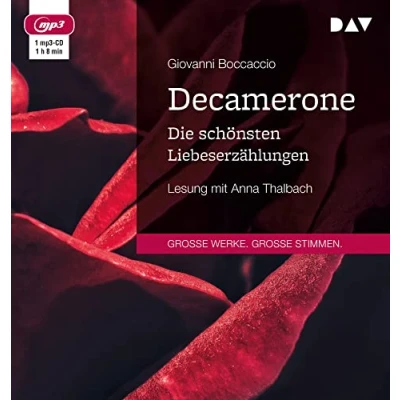 Abbildung von Decamerone. Die schönsten Liebeserzählungen: Lesung mit Anna Thalbach (1 mp3 CD)
