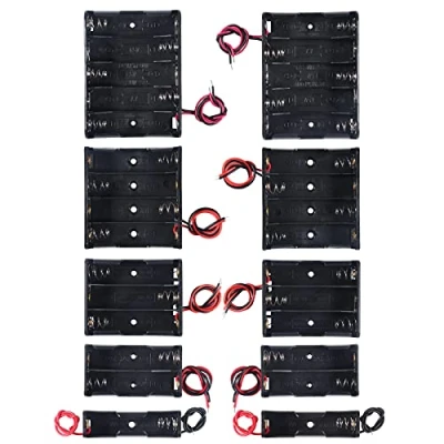Abbildung von AA Batteriegehäuse Halter Batteriegehäusehalter Aufbewahrung Box Batterieboxhalter externes Batterieladegerät Einzelbatteriehalter 3 Batterien