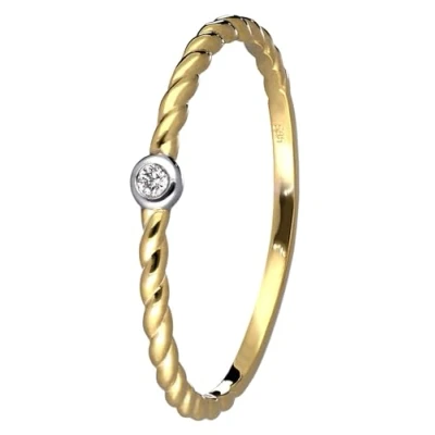 Abbildung von trendor Solitärring Brillantring Gold 585/14K Diamantring