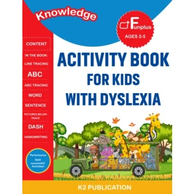Abbildung von Activity book for kids with Dyslexia: Letter tracing practice Workbook preschool