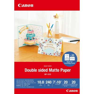 Abbildung von Canon MP 101D Fotopapier matt doppelseitig 178x254mm 240 g/m² 20 Blatt