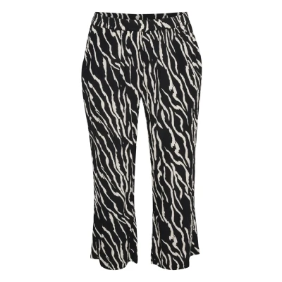 Abbildung von Kaffe Curve Kcdala AMI Stoffhose Black antique zebra print, Damen, Größe: 54, print