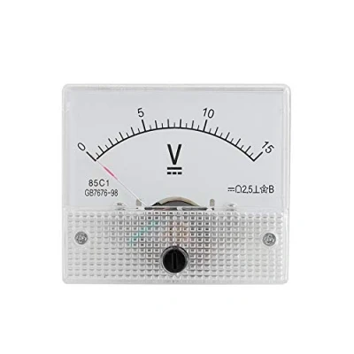Abbildung von VBESTLIFE Strom Voltmeter Spannung 2.5 Genauigkeit Analog Panel(Prüfspannungsbereich: DC 0 15V)