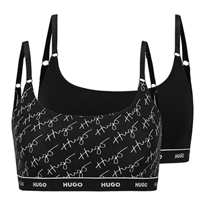 Abbildung von HUGO Bralette Twin Stripe (2 tlg) mit Logos am Unterbrustband