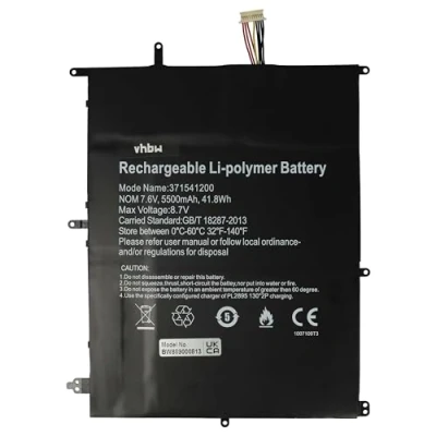 Abbildung von vhbw Akku kompatibel mit Trekstor Primebook P14 Notebook (5500 mAh, 7,6 V, Li Polymer)