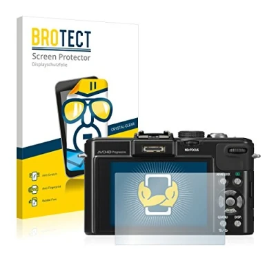 Abbildung von BROTECT (2 Stück Schutzfolie für Panasonic Lumix DMC LX7 Displayschutz Folie Ultra Klar