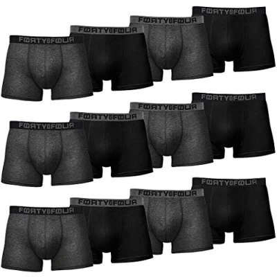 Abbildung von MERISH FortyFour Boxershorts Herren 12er Pack S 7XL Unterwäsche Unterhosen Männer Men Retroshorts (XL, 713e Set Mehrfarbig)