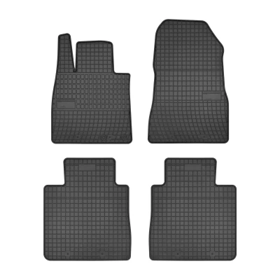 Abbildung von FROGUM 0456 Fußmattensatz Gummi vorne und hinten 4 schwarz Maßgefertigt NISSAN: Note II Hatchback
