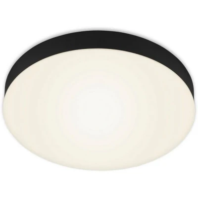 Abbildung von BRILONER LED Deckenlampe rahmenlos, warmweiße Lichtfarbe, 21 Watt, 2000 Lumen, Lampe, Deckenleuchte, Wohnzimmerlampe, Schlafzimmerlampe, Küchenlampe, Deckenbeleuchtung, 28,7x3,6 cm, Schwarz