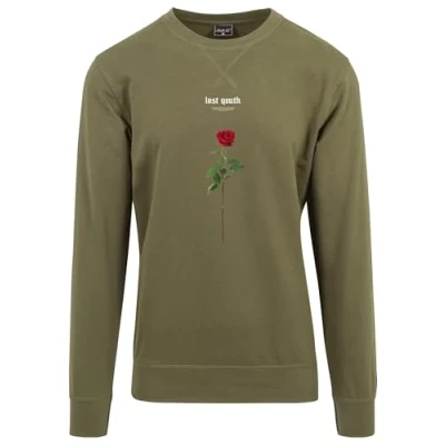 Abbildung von Mister Tee LOST Youth ROSE Crewneck Sweatshirt, Herren, Größe: Large, Olive