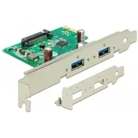 Abbildung von PCIe x1 Karte zu 2x ext. USB 3.2 Gen 1, Controller