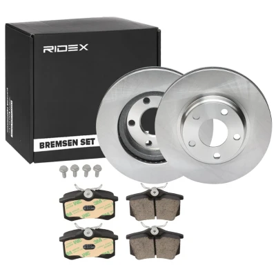 Abbildung von RIDEX 3405B1451 Bremsscheiben und beläge AUDI: A4 B5 Limousine, Avant, B6/B7 Cabrio, VOLKSWAGEN: Passat GP Variant, Variant