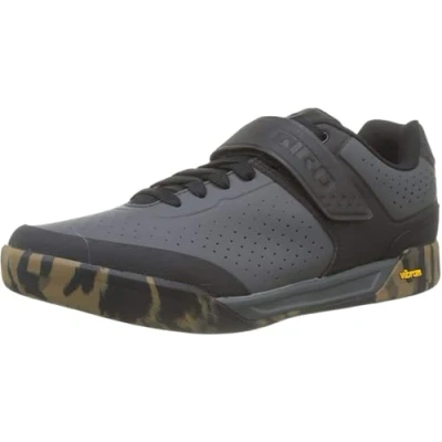 Abbildung von Giro Chamber II, Erwachsener, Mountainbike fahren, Schwarz, Grau, Khaki, EUE, Monochromatisch, Schnürverschluss, Klettverschluss