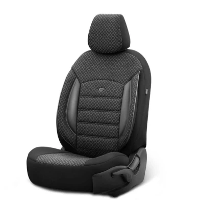 Abbildung von Otom OT61596 Sitzschonbezug schwarz/grau vorne und hinten SKODA: Octavia IV Combi, HONDA: CR V 3, OPEL: Meriva A