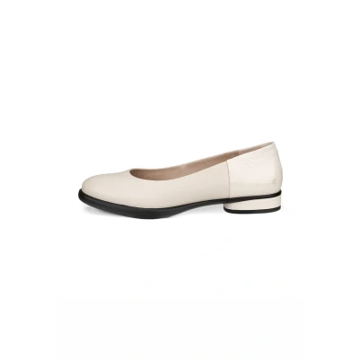 Abbildung von ECCO Damen Sculpted Luxe Ballerina Flat, Grau Limestone, 38/38.5 EU