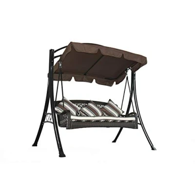 Abbildung von Hollywoodschaukel Portofino Polyrattan Relax Liege Schaukel Gartenliege