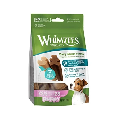 Abbildung von Whimzees Puppy Value Bag Hundesnacks 28 Stck Welpe Xs/S...