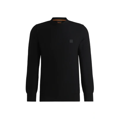 Abbildung von BOSS Anion Strickpullover, Herren, Größe: Small, Black