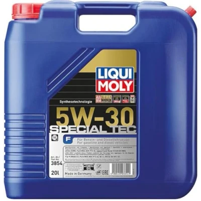Abbildung von Liqui Moly Special Tec F 5W 30 20l Motoröl 3854 FORD: KUGA 1, Transit Custom V362 Bus, Mk6 Kastenwagen, HYUNDAI: i20 II Schrägheck