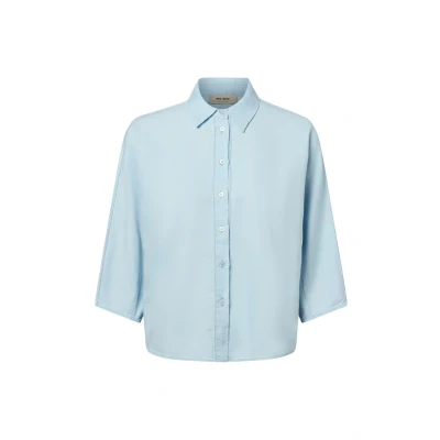 Abbildung von Mos Mosh Angelina Hemdbluse, Damen, Größe: Medium, Hellblau