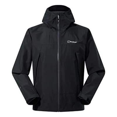Abbildung von Berghaus Herren Paclite Dynax Gore tex Wasserdichte Jacke, Leichter, Umweltfreundlicher, Langlebiger Mantel Shell, Schwarz, M EU