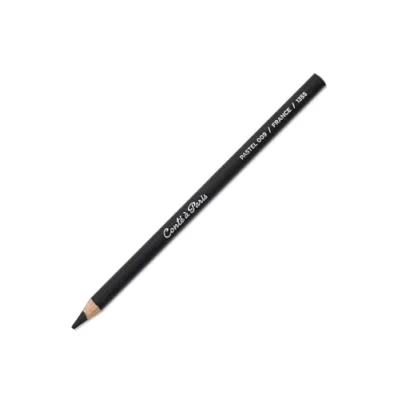 Abbildung von Conté a Paris 2109 Pastellstifte mit hoher Lichtechtheit aus hochwertigen Pigmente für Skizzen und Portraits, Ø Mine 5mm, Stift 8,5mm Schwarz