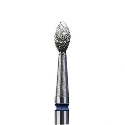Abbildung von STALEKS Pro Diamant Nagelbohrer, FA60, spitz, &quot;Knospen&quot;, 1 Stück, Kopfdurchmesser 2,5 mm, Arbeitsteil 4,5 FA60B025/4,5 K