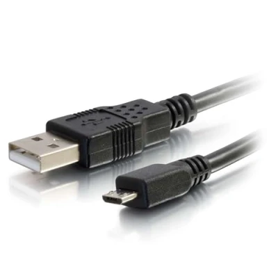 Abbildung von C2G Legrand USB A auf B Kabel, Stecker Stecker, Micro 3 Meter (9,84 Fuß) Datenübertragungskabel, schwarzes 1 Stück, 27366