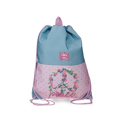 Abbildung von ROLL ROAD Peace Rucksack, mehrfarbig, 32 x 42 cm, Polyester, bunt, Talla única, Sackrucksack