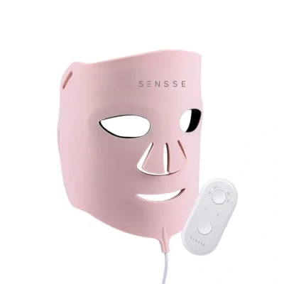 Abbildung von Sensse Professionelle LED Maske Weiches und flexibles hochwertiges Silikon für sichere bequeme Verwendung jede Gesichtsform