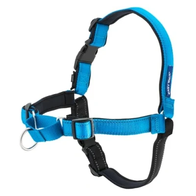 Abbildung von Petsafe Easy Walk Deluxe Geschirr Blau&amp;Schwarz Hundeerziehung Larg...