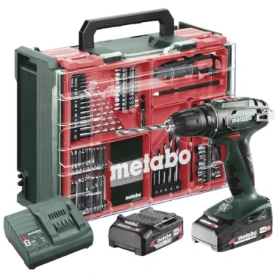 Abbildung von metabo Säulenbohrmaschine BS 18 Set V 48 Nm (602207710) + 2x Akku 2,0 Ah Lader Koffer