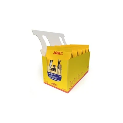 Abbildung von JosiDog Active (5 x 900 g) Adult Premium Trockenfutter für ausgewachsene aktive Hunde mit Geflügelfleisch verfeinert glutenfrei Powered by JOSERA Hundefutter Alleinfutter 5er Pack