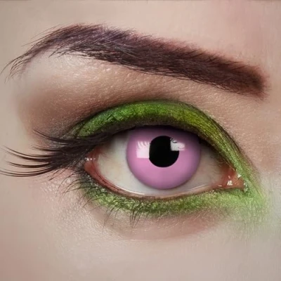 Abbildung von aricona Rosa Kontaktlinsen Rose Rush, 2 Stück Farbige Halloween Linsen ohne Stärke für Cosplay, Karneval, Fasching, Motto und Kostüm Partys
