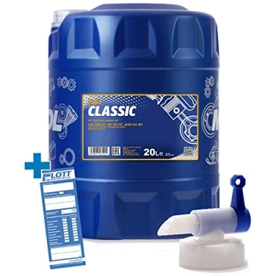 Abbildung von MANNOL 20L Classic 10W 40 Motorenöl ACEA A3/B4 Motoröl 10W40 + Auslaufhahn