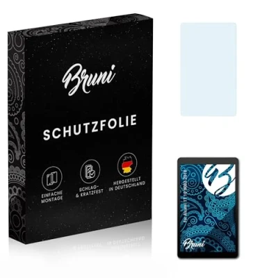 Abbildung von Bruni Schutzfolie kompatibel mit Alcatel 1T 10 8082 2018 Folie, glasklare Displayschutzfolie (2X)