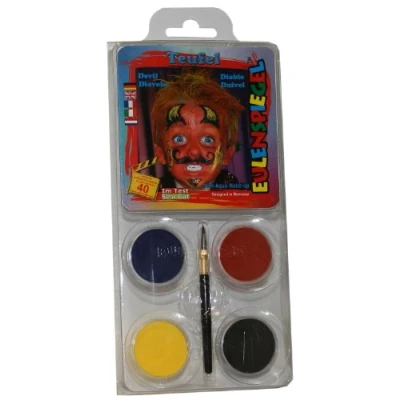Abbildung von Eulenspiegel 204160 Schmink Set Teufel, für ca. 40 Masken, Schminkfarben, Karneval, Mottoparty