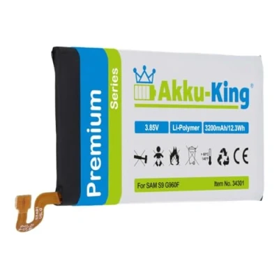 Abbildung von Akku King kompatibel mit Samsung EB BG960ABE Li Polymer 3200mAh für Galaxy S9, S9 Duos, Duos